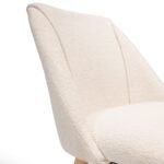 Outlet - Freya Dining Chair - Set Of 2 - Boucle with Whitewash Oak Legs - Image 11