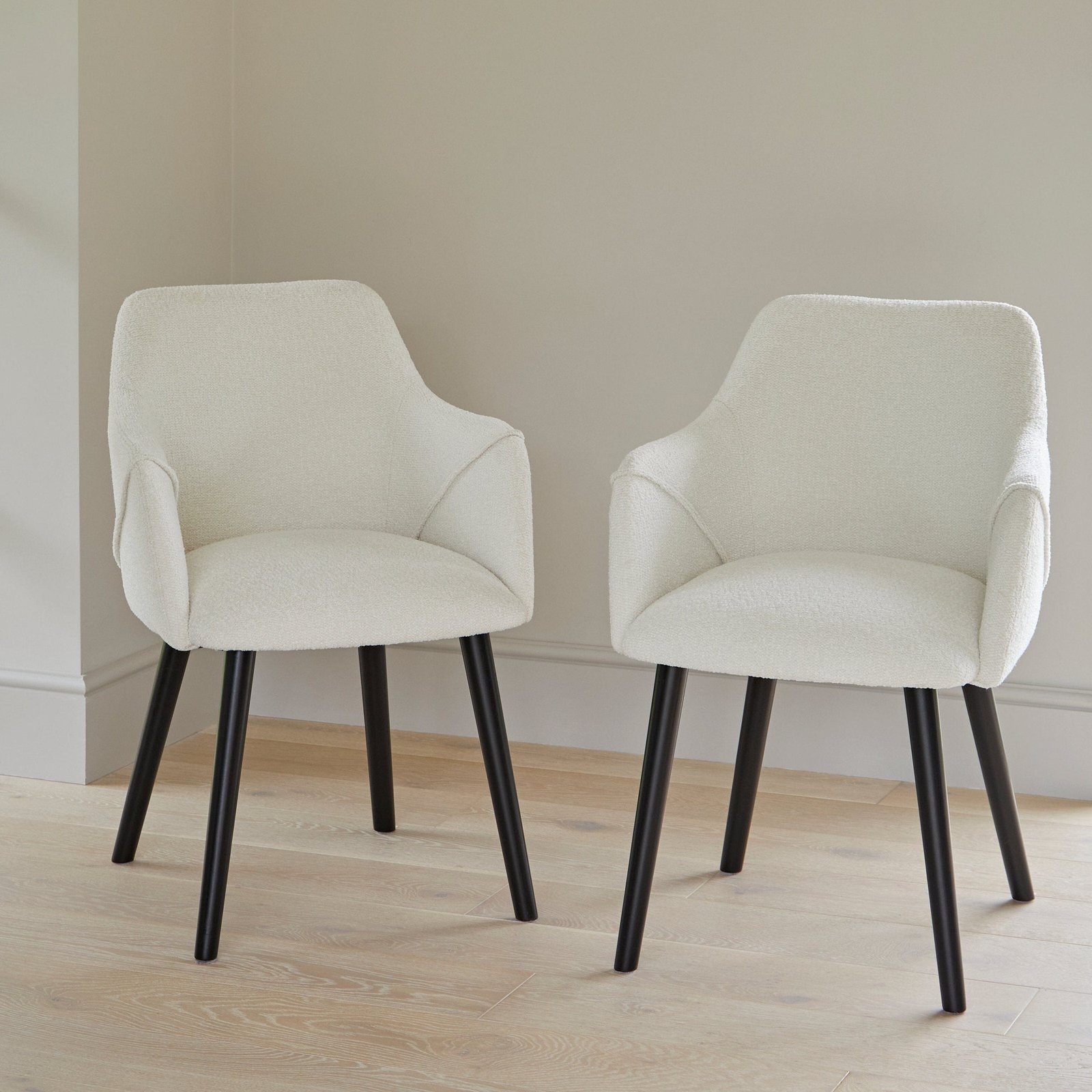 Freya_Arm_Chairs_Ecru_Boucle_001_06f4084c-70e9-4a3f-82aa-200a491e92df Freya Boucle Armchairs - Set of 2 - Black Oak Legs