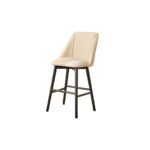 Outlet - Freya Light Beige Boucle Bar Stool -  Black Legs - Image 7