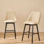 Freya Sand Bar Stool - Black Legs
