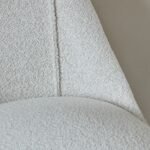 Raleigh Black Oak Rectangular Dining Table Set - 6 Seater - Freya Oat Boucle Dining Chairs - Black Oak Legs - Image 6