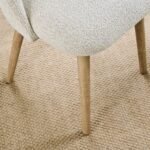 Freya Oat Boucle Dining Chairs - Set of 2 - Pale Oak Legs - Image 5