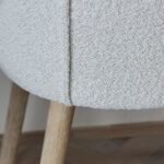 Raleigh Whitewash Oak Rectangular Dining Table Set - 6 Seater - Freya Oat Boucle Dining Chairs - Whitewash Oak Legs - Image 9