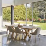 Charlotte Whitewash Extending Dining Table Set - 6 Seater - Freya Sand Dining Chairs - Whitewash Legs