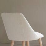 Outlet - Freya Dining Chair - Set Of 2 - Boucle with Whitewash Oak Legs - Image 3