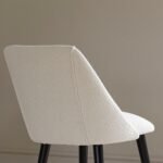 Amelia Black Extendable Dining Table Set - 6 Seater - Freya Boucle Dining Chairs - Black Legs - Image 6