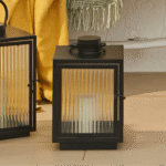 Outlet - Revesby 30cm Lantern - Black Metal - Image 3