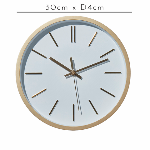 Outlet - 30cm Wall Clock Gold 1 Outlet - 30cm Wall Clock Gold