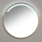 Kimbridge Gold Bathroom Mirror - with LED Lights