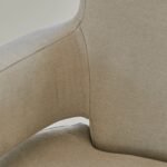 Outlet - Grace Soft Beige Armchair - Whitewash Oak Legs - Image 7