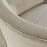 Outlet - Grace Soft Beige Armchair - Whitewash Oak Legs - Image 6