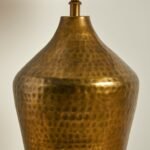 Hale Gold Lamp with Coningsby Taupe Shade - 35cm - Image 6