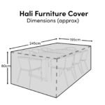 Rectangular Rain Cover 245x195x80cm - Aston Corner Sofa Set - Hali 6-8 Seater - Image 2