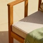 Harrelson Wooden Garden Sofa Set with Cream Lean Over Parasol - Natural - Image 6