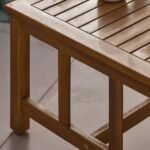 Harrelson Wooden Garden Sofa Set with Grey LED Premium Cantilever Parasol - Natural - Image 7