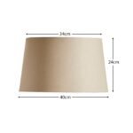 Outlet - Coningsby 40cm Cotton Lamp Shade, Taupe - Image 6