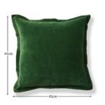 Holbeck 45x45cm Velvet Cushion Cover - Fern Green - Image 6