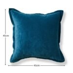 Holbeck 45x45cm Velvet Cushion Cover -  Teal - Image 3