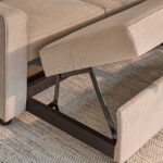 Hugo Corner Sofa Bed with Storage - Taupe   - Image 10