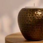 Hale Small Metal Candle Holder - Gold - Image 3