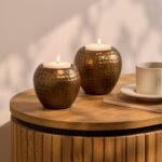 Hale Small Metal Candle Holder - Gold - Image 4