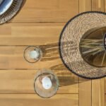 Hali 6 Seater Wooden Garden Dining Set with Ryder Black Chairs - 175cm - Image 2