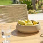 Hali 6 Seater Wooden Garden Dining Set with Ryder Clay Chairs - 175cm - Image 7