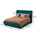 Hannah King Ottoman Bed - Deep Teal - Image 13
