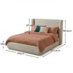 Hannah Double Ottoman Bed - Mink Taupe - Image 9