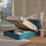 Hannah King Ottoman Bed - Deep Teal - Image 2