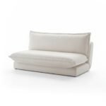 Harlow 2 Seater Double Sofa Bed - Chalk White Boucle - Image 11