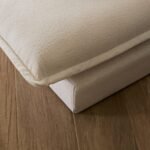 Harlow 2 Seater Double Sofa Bed - Chalk White Boucle - Image 6