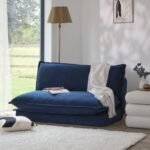 Harlow 2 Seater Double Sofa Bed - Ink Velvet