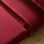 Harlow Single Sofa Bed - Burgundy Red - Image 5