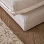 Harlow Single Sofa Bed - Chalk White Boucle - Image 6