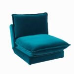 Harlow Single Sofa Bed - Soft Teal - Image 11