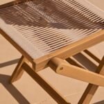 Harlyn 6 Seater Wooden Garden Dining Set with Cove Natural Chairs - 200cm - Image 3