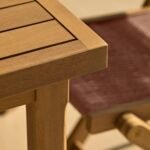 Harlyn 6 Seater Wooden Garden Dining Set with Cove Pink Rope Chairs - 200cm - Image 3