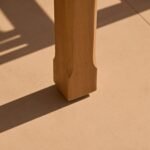 Harlyn 6 Seater Wooden Garden Dining Set with Cove Pink Rope Chairs - 200cm - Image 8