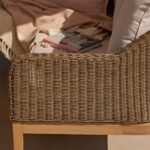 Harlyn 6 Seater Corner Sofa with Dining Table - Tawny Rattan - Image 4