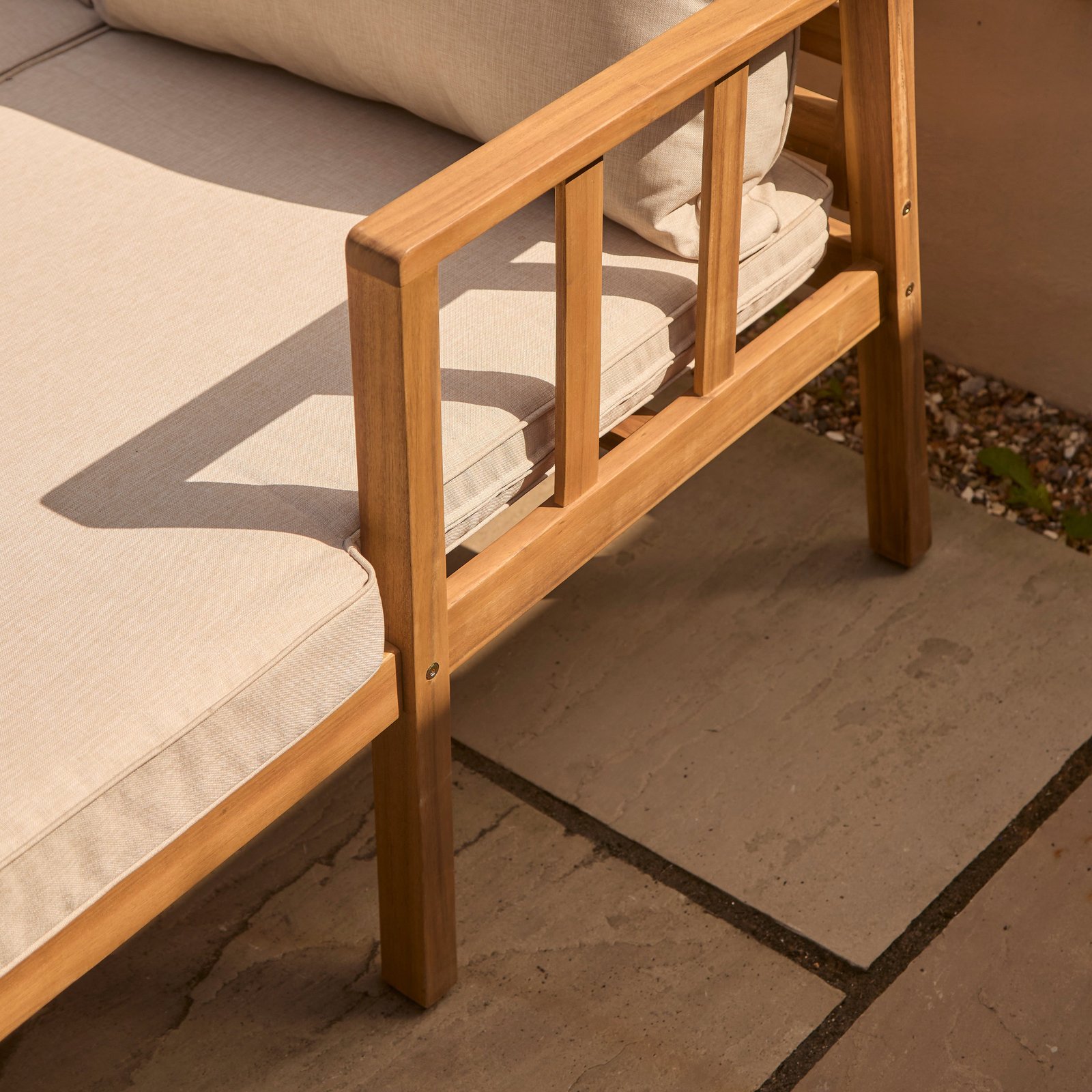 Harrelson Garden Chaise Sofa Set Cushion Covers - Sand - Image 2