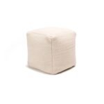 Atcham Wool & Cotton Ottoman Stool - Clay/Natural - Image 8