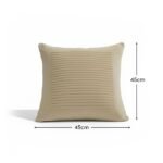 Hayes 45 x 45cm Velvet Cushion Cover - Clay Stripe - Image 6