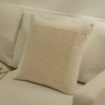 Hayes 45 x 45cm Velvet Cushion Cover - Clay Stripe