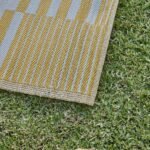 Hemsby 160 x 230cm Garden Rug - Yellow - Image 9