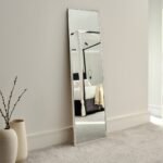Hensall 140X40cm Metal Rectangular Mirror - Silver
