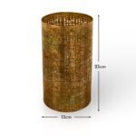 Outlet - Herriard 22.5cm Metal Lantern - Gold - Image 7