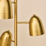 Horton 158cm Metal Floor Lamp - Gold - Image 3