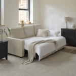 Hugo Corner Sofa Bed with Storage - White