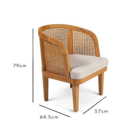 Outlet - Willow Natural Accent Chair 1 Willow Accent Chair - Laura James